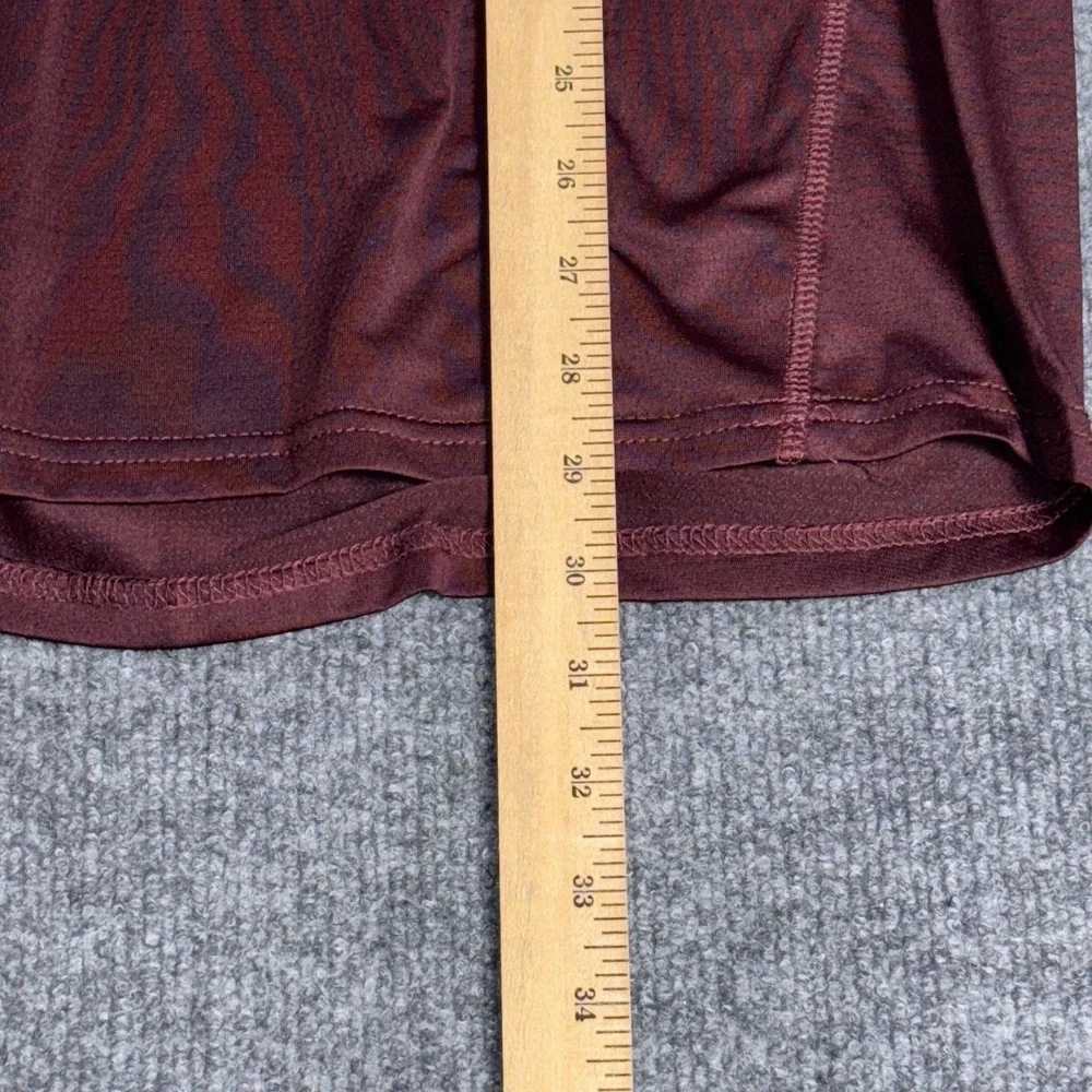 Spyder‎ Pullover Men's Small Burgundy Polyester 1/4 Zip Activewear Training